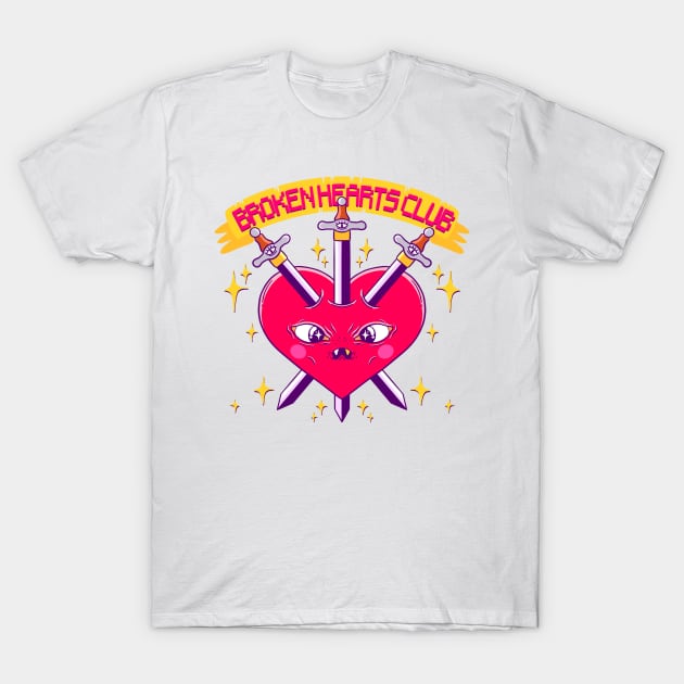 Broken Hearts Club T-Shirt by ghoulshack